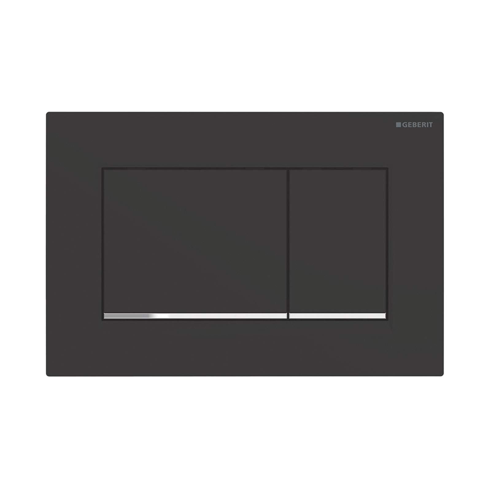 G115883KM1 Sigma 30 Dual Flush 1.6/0.8 GPF Actuator Plate Black/Polished Chrome