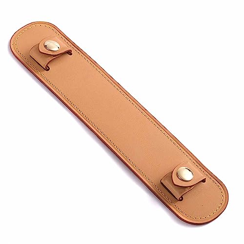 BEUDW Vachetta Leather Shoulder Pad Soothing Shoulder Pad for Cossbody Bag Straps (Vachetta Beeswax Color)