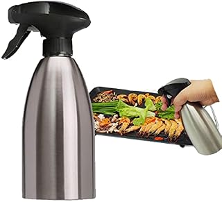 ATB-GIFT Oil spray bottle, 17oz(500ML) olive oil sprayer for cooking, Oil dispenser bottle for kitchen, Sprayer Mister for Salad, BBQ, Kitchen Baking, Roasting