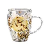Générique Floral Elegance dubbelwandige - 350 ml glazen