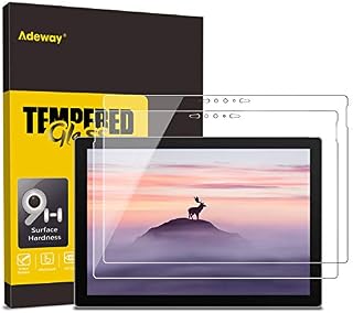 Adeway [2 Pack] Microsoft Surface Pro 7/Surface Pro 7 Plus Screen Protector, Tempered Glass/Ultra Sensitive (1904/1866 Model)