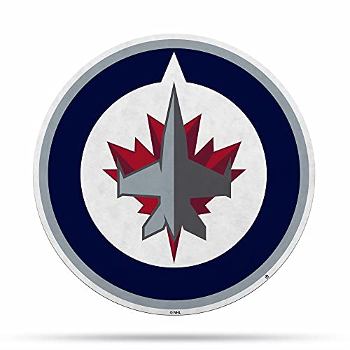 Rico Industries NHL Winnipeg Jets Primary Shape Cut Pennant - Home and Living Room Décor - Soft Felt EZ to Hang