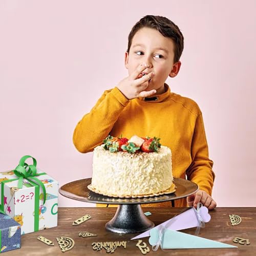 UTEFIF 20stk Schultüte Geschwistertüten Einschulung Schulanfang Geschwisterschultüte Kleine Schultüte Jungen Mädchen Zuckertüte zum Befüllen Geschenkboxen DIY Faltbare Schultüte, mit Aufklebern Band