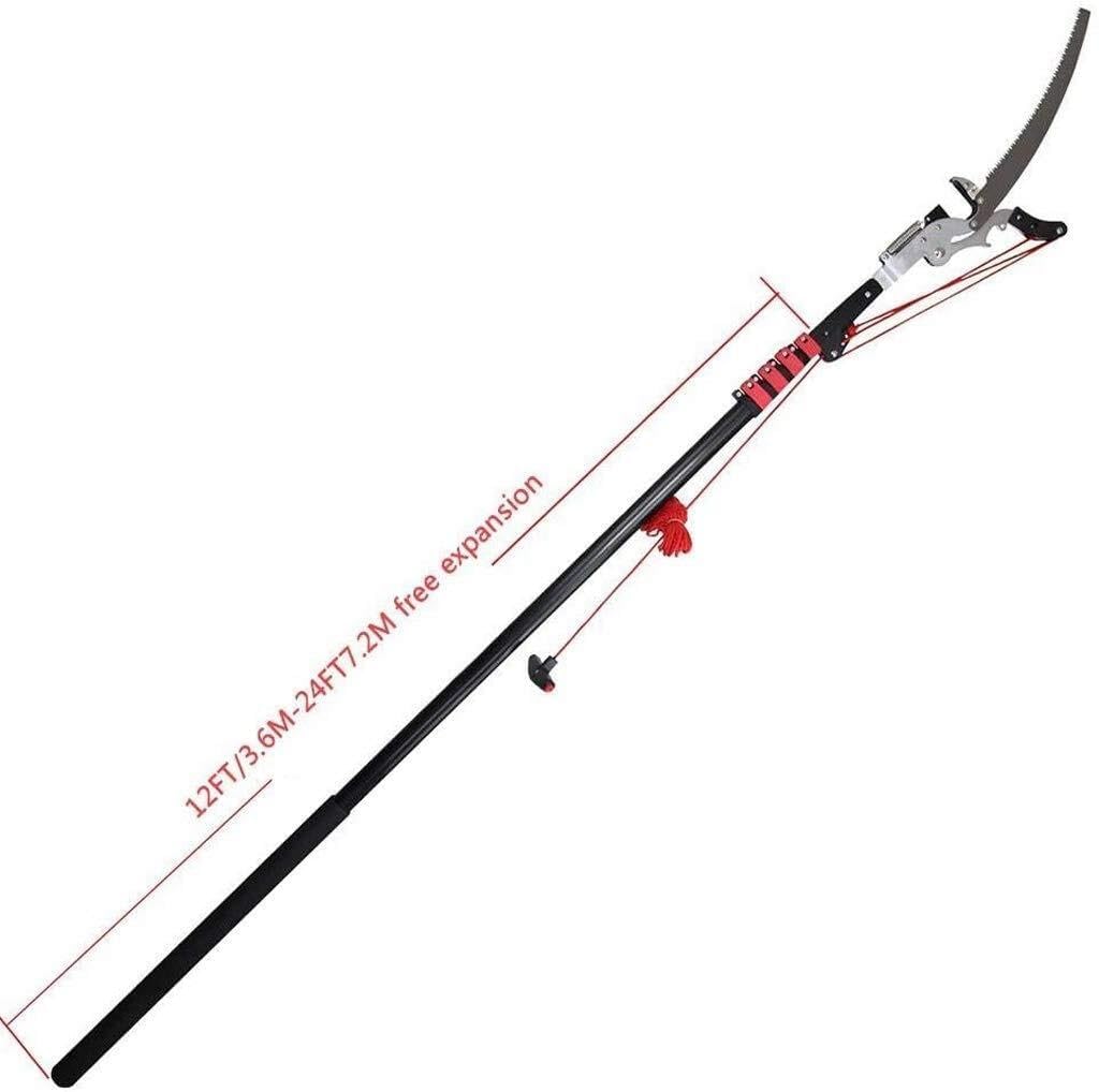 Retractable Telescopic Pruning Saw, 18FT/5.4M Extendable Pole Saw for Garden Tree Pruning, High-Altitude Branch and Leaf Trimmer Gardening Tool
