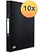 Produktbild ELBA Urban Ringbuch A4, aus Kunststoff, 2 Ringe, Rückenbreite 2 cm, blickdicht, schwarz, 10er Pack