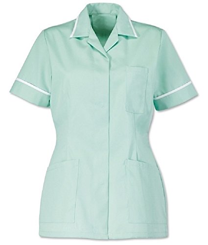 Instex INS32AQ - Tunica da donna, colore: acqua/menta con finiture bianche Aqua Mint. 42