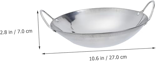 Miniatura 9 de Angoily Olla de cocina de acero inoxidable con asa Sartenes gruesos Olla de cocina Olla de metal Ollas pequeñas para cocinar Olla de verduras para