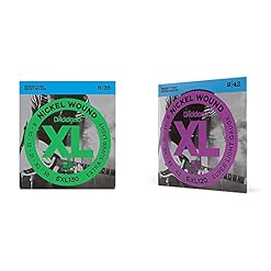 D’Addario EXL130 Cordes en nickel pour guitare électrique Extra Super Light 8-38 & EXL120 Cordes en nickel pour guitare… - Les Beatles, Paul McCartney, John Lennon, RIngo Starr, George Harrison