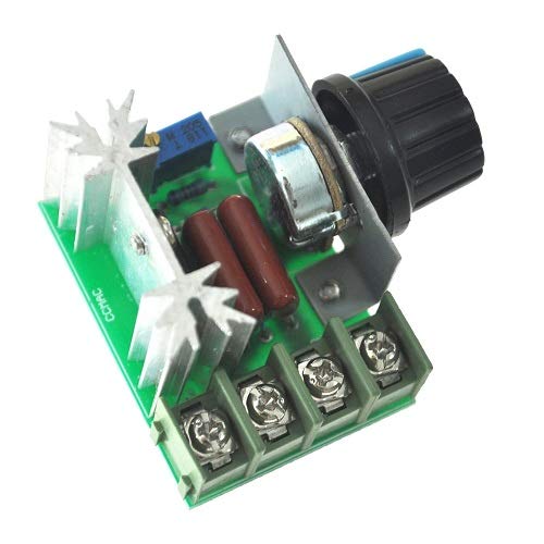 リタプロショップ® 2000W サイリスタ 電圧調整 ハイパワー電子レギュレーター 調光ライト スピード温度監視