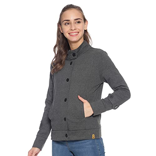 Image of PINACOLADA Women's Puffer Regular Fit Bomber Jacket For Winter Wear | Standing Collar | Full Sleeve | Zipper | Casual Jacket For Woman & Girl | Western Stylish Jacket For Women