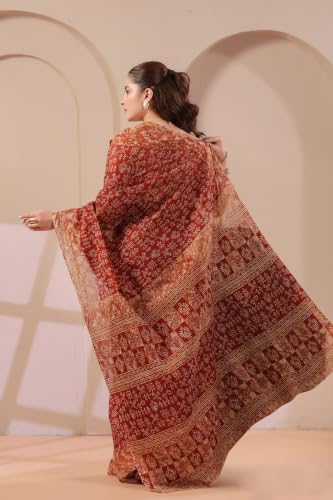 Image of TAMAIRA FASHION Mulmul Pure Cotton Saree For Woman Warli Batik Printed |Office Wear Daily Wear Sarees For Women Without Blouse Piece(Available in 11 Colours)