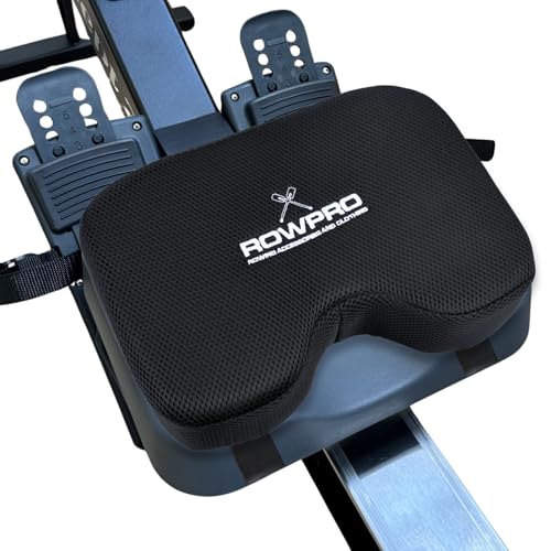ROWPRO Cojín de espuma viscoelástica para máquina de remo, cómodo cojín de asiento para Concept 2, cojín ergonómico Concept 2 para un mejor apoyo y estabilidad