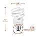 Xtricity Compact Fluorescent Light Bulbs T2 Spiral, E26 Base, 13W (60W Equivalent), 5000k Daylight, 900 Lumens, CFL, 120V - UL Listed, (8 Pack)