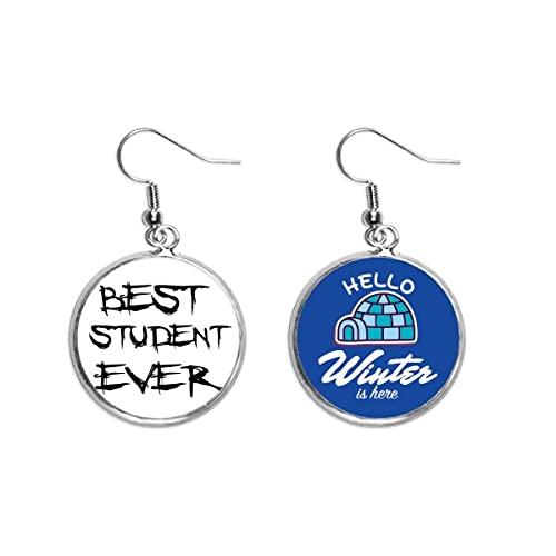 Pendientes de gota para lucir en invierno joyeria con frase motivadora