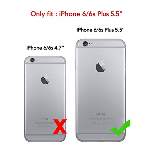 Iphone 6S Plus Case, Verus [Layered Dandy][Black] - [Premium Leather Wallet][Slim Fit] For Apple Iphone 6 6S Plus 5.5 #TOP4