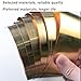 CXGBQSJ Brass Strip, 0.4mm Thickness, Easy to Cut and Bend for Hobby Craft, Decorative Models, Metal Repairs and Industrial Applications,0.4x10mm