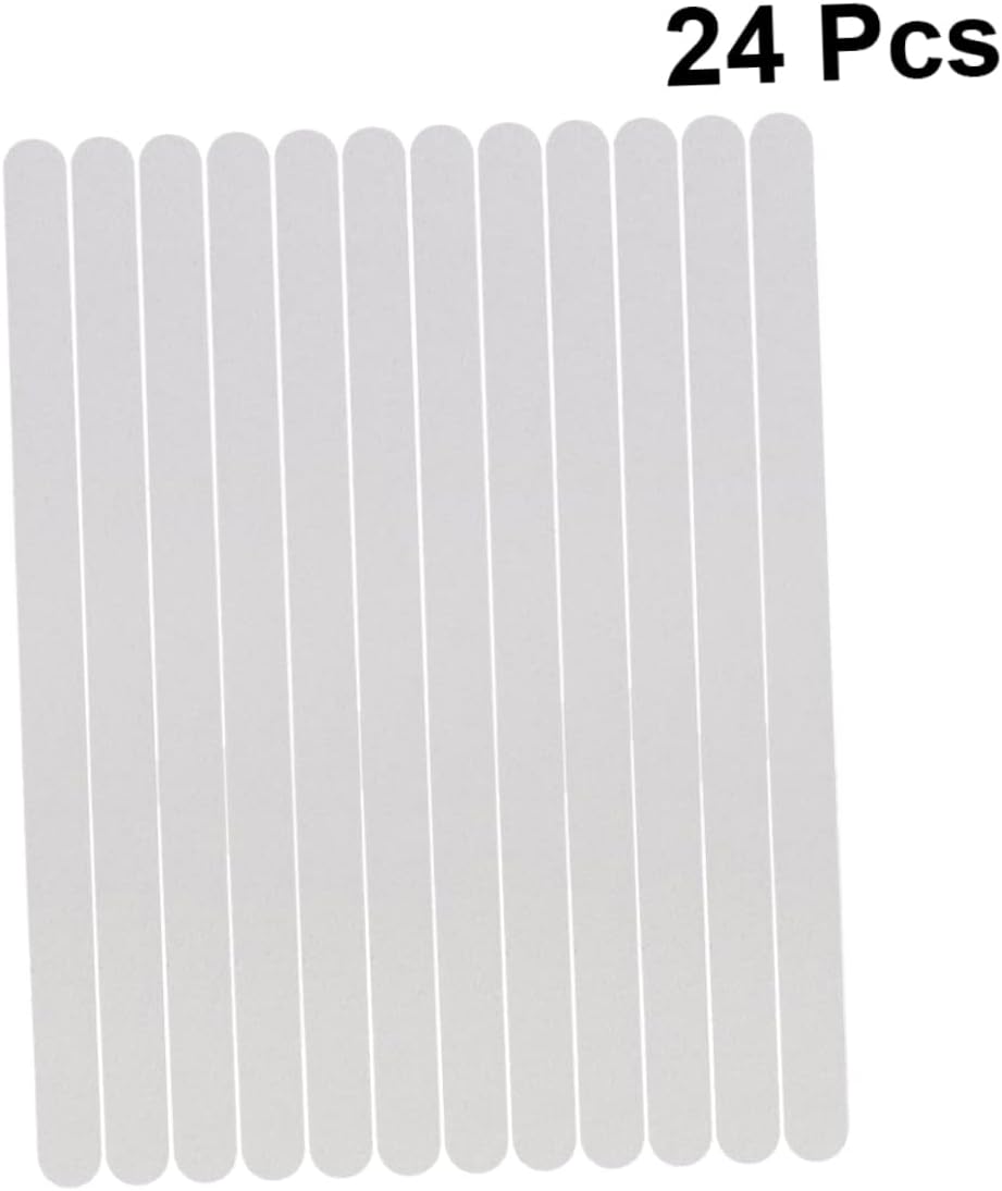 24pcs Slip Strips for Bathtubs Showers and Stairs Adhesive Safety Stickers for Enhanced Grip and Fall Prevention
