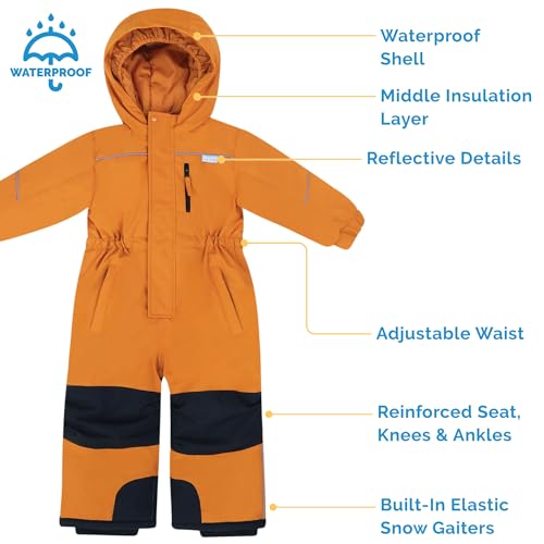 JAN & JUL Waterproof Insulated Snow Suit for Toddlers and Kids3
