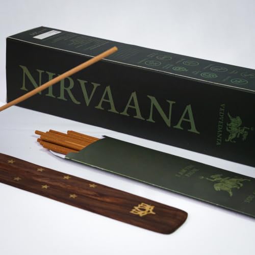 Image of Nirvaana Luxury Incense Sticks | 60 Bambooless Incense Sticks | Pure Sheesham Wood Stand | Long Lasting Fragrance | Complete Sensory Journey | Ethically Crafted | Pack of 2