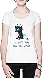 Calidad superior I\'m Just Here For The Food Pony Dragon Blanca Mujer Camiseta Tamaño XS White Women\'s tee Size XS
