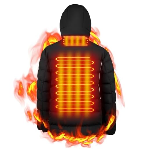 Wodesid Heated Coat USB Electric Jacket Heating Vest for Motorcycle Riding Hunting