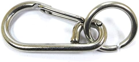Carabiner Key Fob in Stainless Steel - S Size image 5