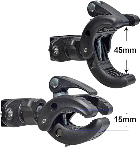 UAYESOK Bike Radio Mount Walkie Talkie Holder for Bike Motorcycle Bicycle ATV Scooter Handlebar Clamp for Motorola Talkabout Tlkr Baofeng Retevis Midland Small Size Two Way Radio Accessories - Image 3