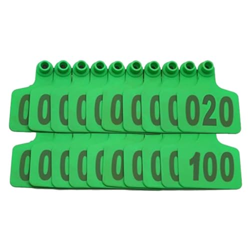 Étiquettes d'oreille plastique bétail anti-perte | Finies les erreurs avec les numéros 101-200