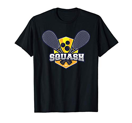 Raquette de squash croisé et balles de sport cadeau de sport T-Shirt