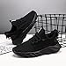 GLYGML Men's Non Slip Walking Shoes Training Fashion Casual Slip-Resistant Fitness Sneakers Lightweight Comfortable Breathable Travel Workout Black Size 9.5