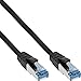 Produktbild InLine® Patchkabel, S/FTP (PiMf), Cat.6A, 500MHz, halogenfrei, Kupfer, schwarz, 0,25m