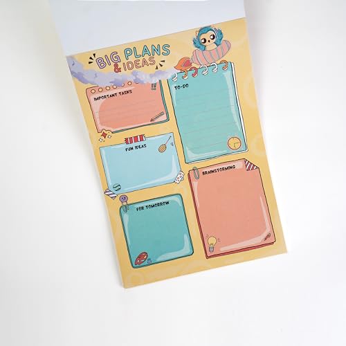 Image of Big Plans & Ideas A4 Planning Pad for Kids, 40 Tear-Off Pages