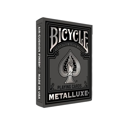 Bicycle Black and Silver Metalluxe Playing Cards –...