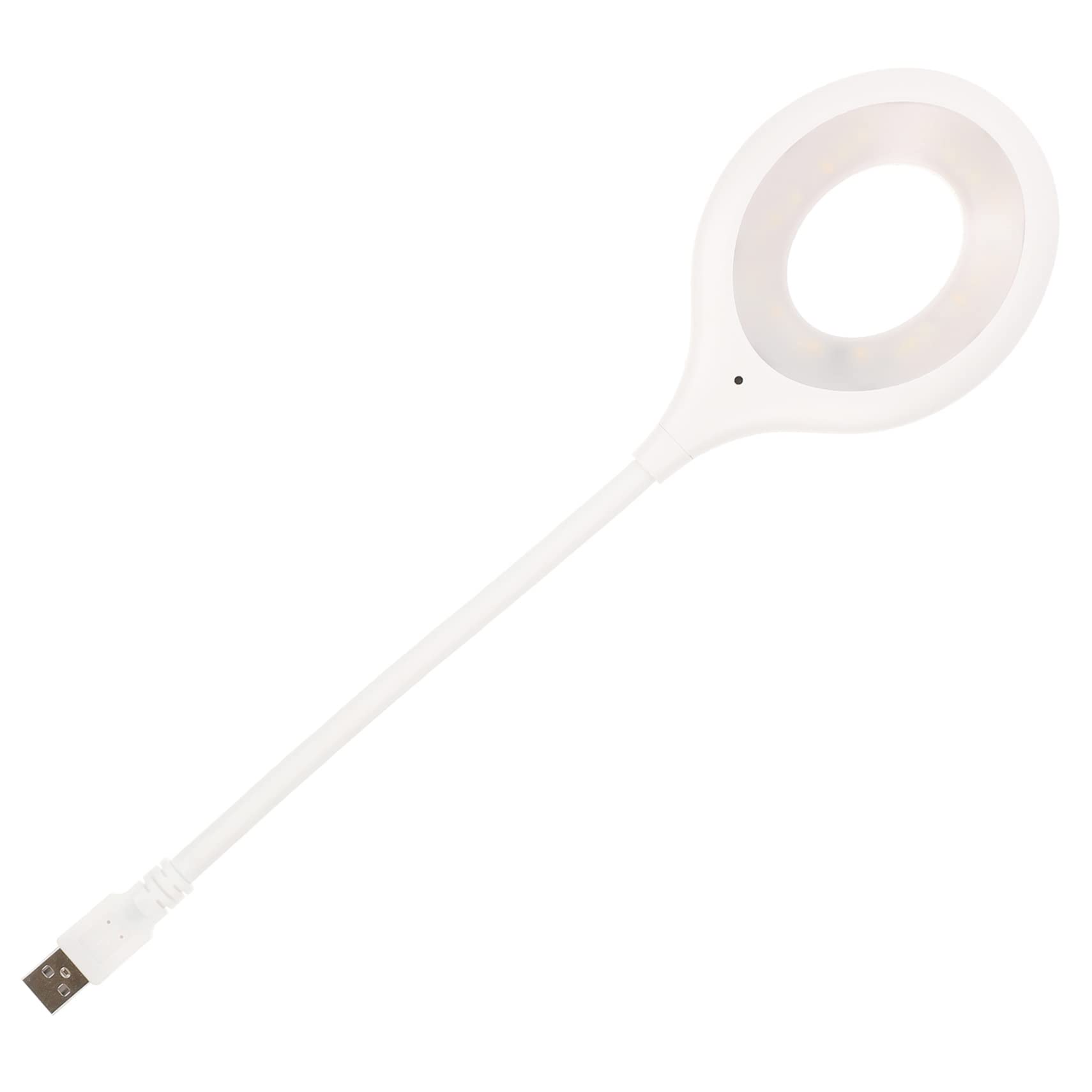 KALLORY Voice Control USB Gooseneck Flexible Reading Light Smart Voice Activation Dimmable Led Night Light for Bedside and Laptop Use for Comfortable Reading Positions