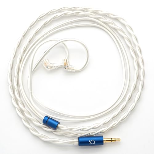 SoundsGood Brigit �u���M�b�g �n���h���C�h ���P�[�u�� �����x ���_�f�� �⃁�b�L ���_�f�� OFC �V���o�[ �R�[�g ������ �C���z�� �A�b�v�O���[�h �P�[�u�� �����P�[�u�� (QDC-3.5mm, �u���[&�V���o�[)