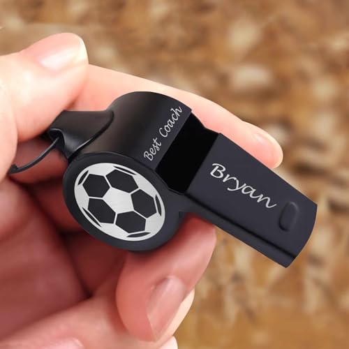Silbato personalizado para entrenadores negro diseño 2 miniatura 5