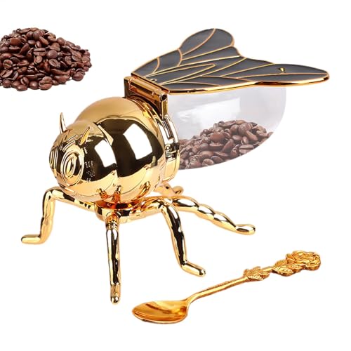 Tarro de miel con forma de abeja, bonitos recipientes de miel de abeja, cuenco para azúcar, estatua de animal, tarro de condimentos de para alimentos de desayuno caseros, postres, té