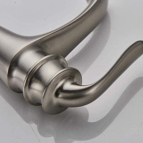 Mitigeur de salle de bains cascade en nickel brossé pour lavabo monotrou - 3