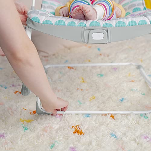 Bright Starts 13030-3-A1-LN-O-MEES-YW2 Rosy Rainbow Infant To Toddler Rocker With Vibrations, Baby Seat thumb #5