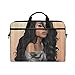 Produktbild VICAFUCI New 15-15.4 Zoll Laptop Tasche,Umhängetasche,Handtasche,Schwarze Kunst-Afroamerikaner-Frauen-schönes Haar-Afro