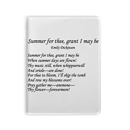 Poetry Dickinson Summer Of Thee carnet de notes pour libérer votre créativité
