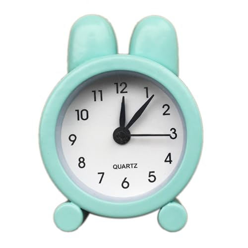 ULIJTH Reloj despertador de escritorio con forma de conejo para dormitorios u oficinas con características fáciles de usar