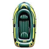 Yocalo Inflatable Boat Series,raft Inflatable Kayak, Fishing Boat Kayak,2-3 Person Boat with Aluminum Oars, Cushion, Rope,Repair Patch and High Output Hand Pump