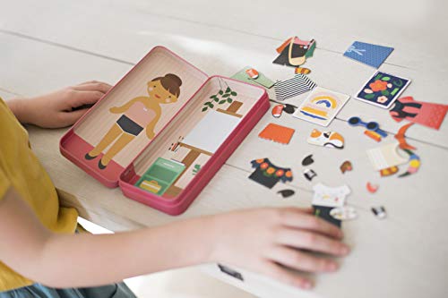 Petit Collage Shine Bright Magnetic Dress Up At The Studio – Magnetic Game Board With Mix And Match Magnetic Pieces, Ideal For Ages 3+ – Includes 2 Scenes And 25 Creative Magnetic Pieces #TOP4