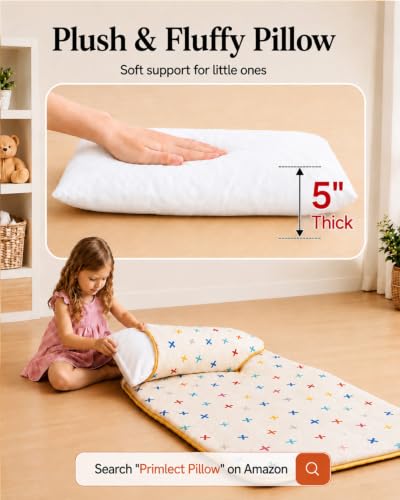 Image of Primlect Toddler Nap Mat with Pillow, Thickened Extra Large Sleeping Bag