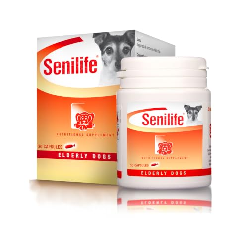 Senilife Cognitive Support Capsules for Senior Dogs, Brain Health & Cognitive Function Supplement, Supports Memory & Mental Alertness, 30 Capsules