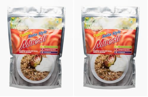 Image of Express Foods Swiss Style Muesli Jar /Pouch, 1kg (Pack of 2)