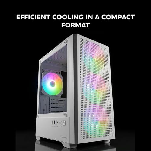 Caja PC cristal templado Mars Gaming MC-Vector con frontal mesh y diseño de doble cámara 4