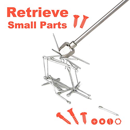 Stab-Magnet bis zu 7,2kg (16lb) 80 cm Ausziehbar Teleskop Magnetstab, Starke Neodym Magnetheber Tragekraft - Telescopic Magnetic Pick-Up Tool