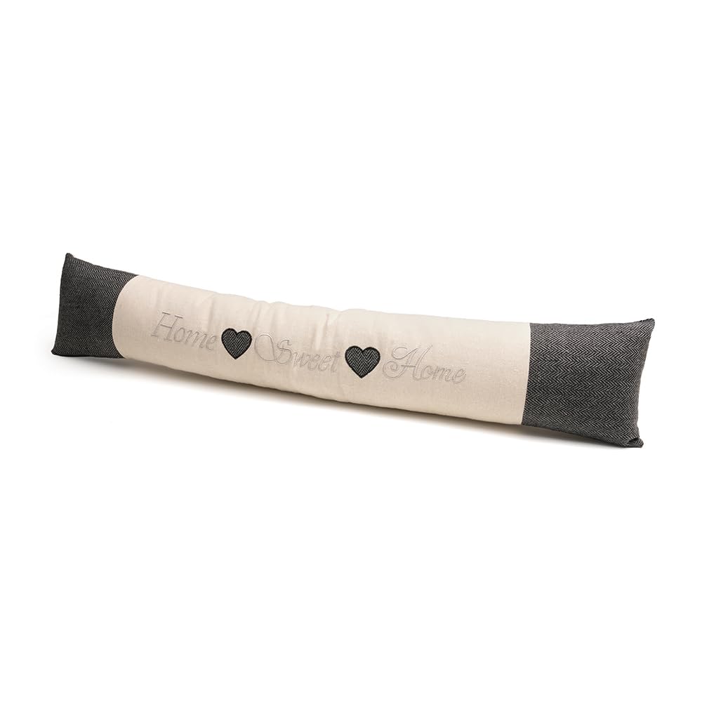 Decorative Under Door Draught Excluder Wind Stopper Doors & Windows Air Door Draft Stop (Home Sweet Home)